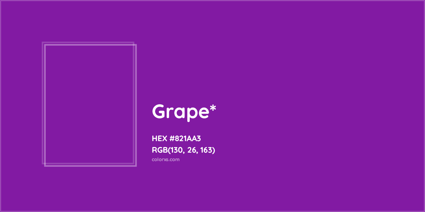 HEX #821AA3 Color Name, Color Code, Palettes, Similar Paints, Images