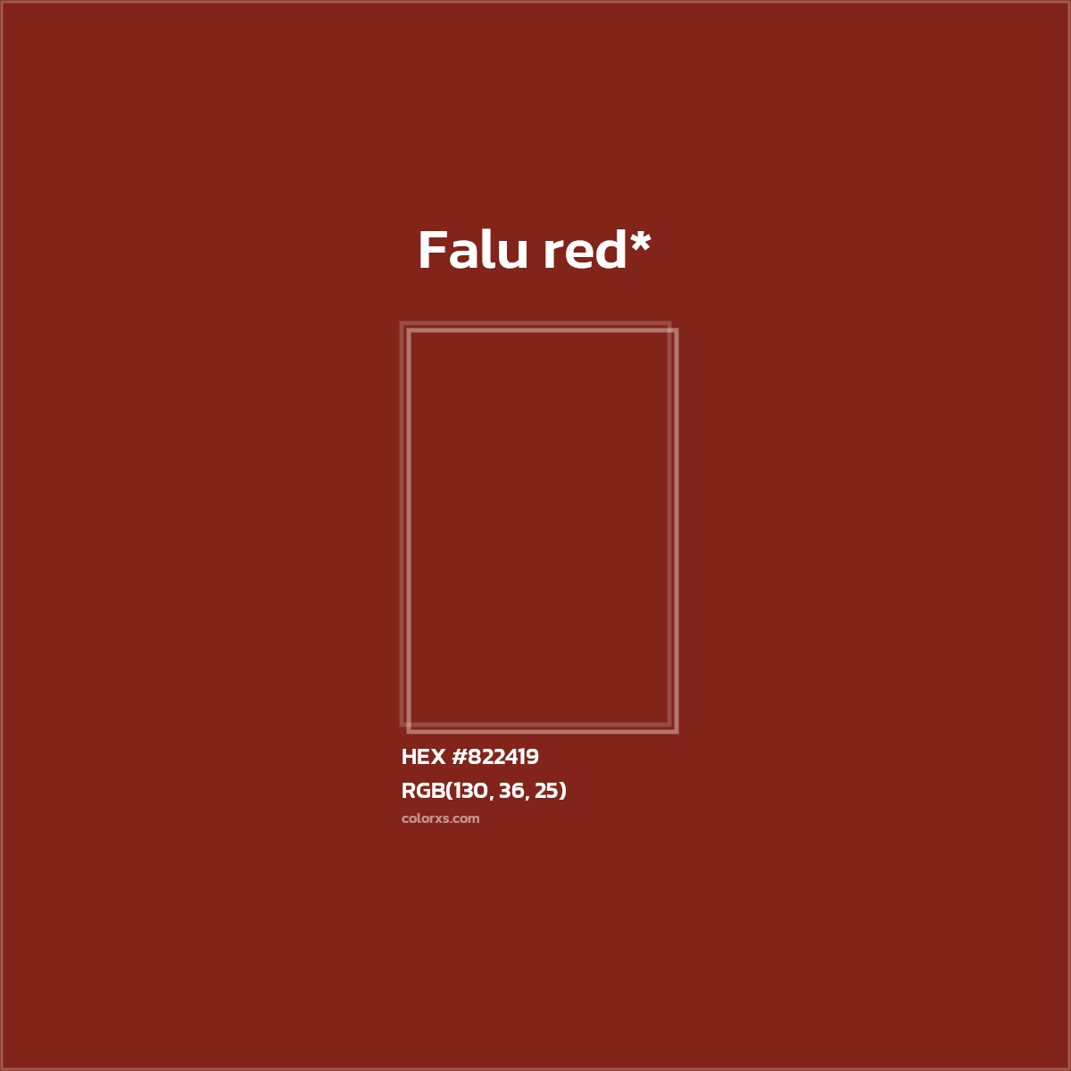 HEX #822419 Color Name, Color Code, Palettes, Similar Paints, Images