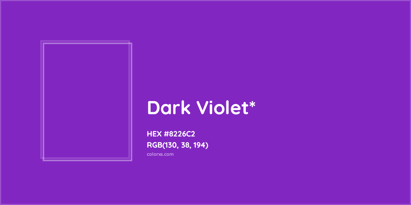 HEX #8226C2 Color Name, Color Code, Palettes, Similar Paints, Images