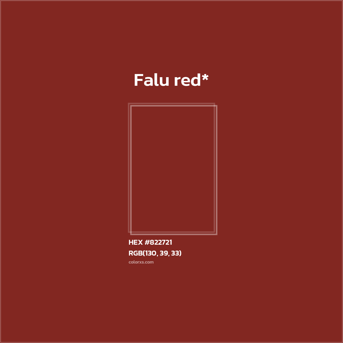HEX #822721 Color Name, Color Code, Palettes, Similar Paints, Images