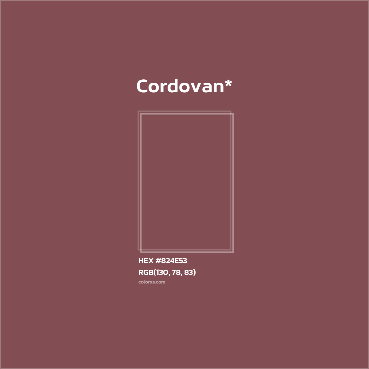 HEX #824E53 Color Name, Color Code, Palettes, Similar Paints, Images