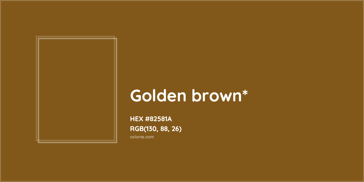 HEX #82581A Color Name, Color Code, Palettes, Similar Paints, Images