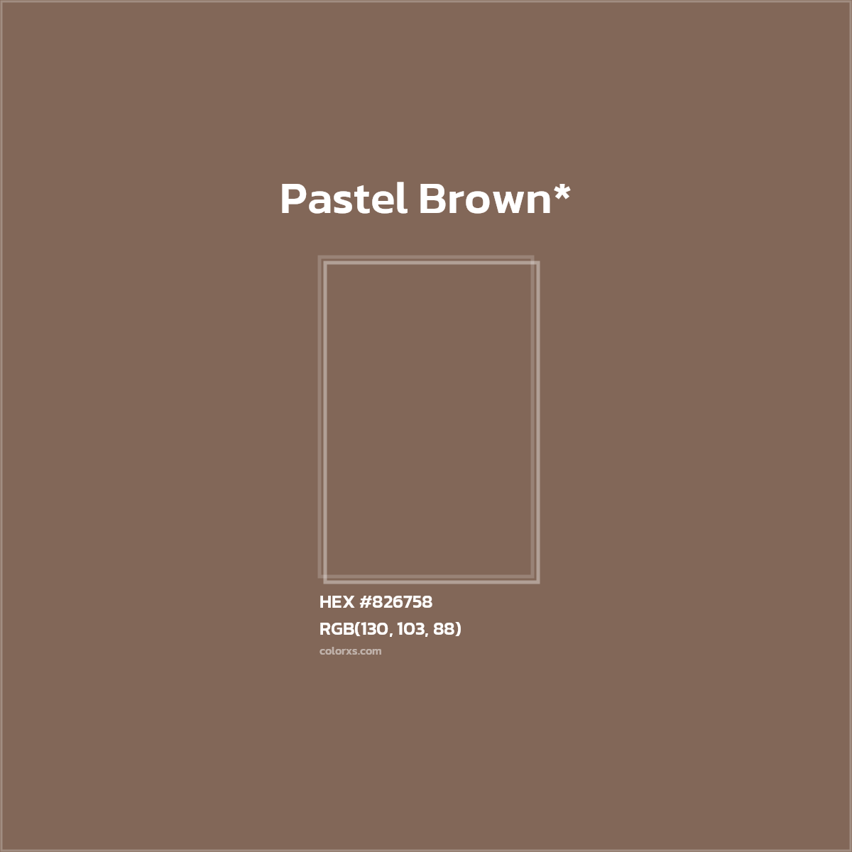 HEX #826758 Color Name, Color Code, Palettes, Similar Paints, Images