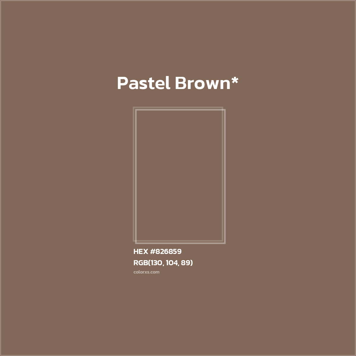 HEX #826859 Color Name, Color Code, Palettes, Similar Paints, Images