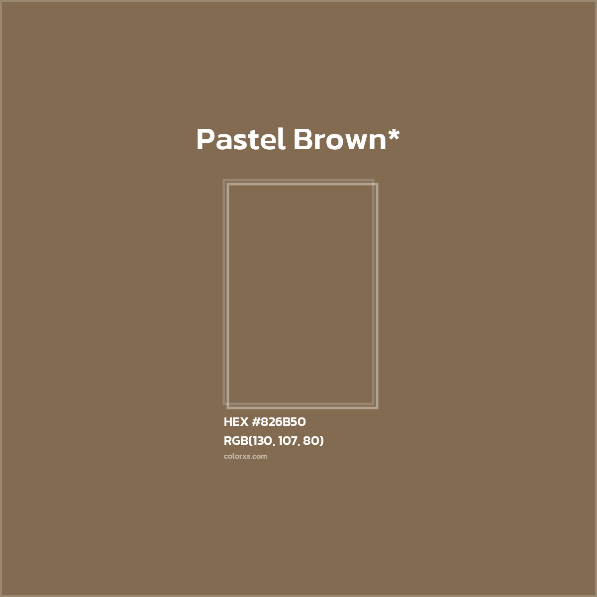 HEX #826B50 Color Name, Color Code, Palettes, Similar Paints, Images
