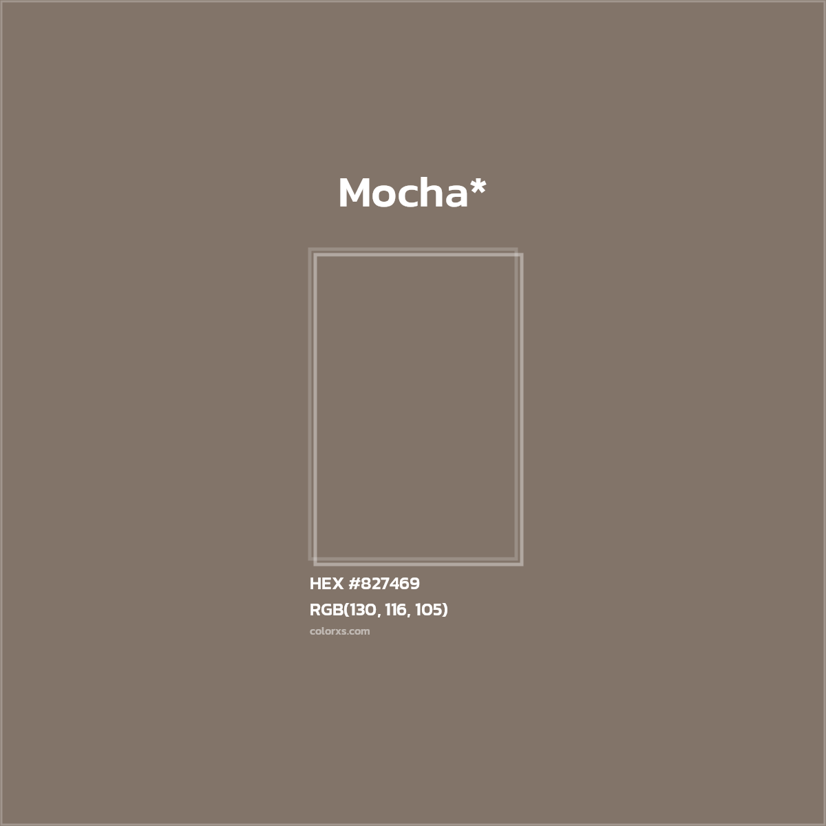 HEX #827469 Color Name, Color Code, Palettes, Similar Paints, Images