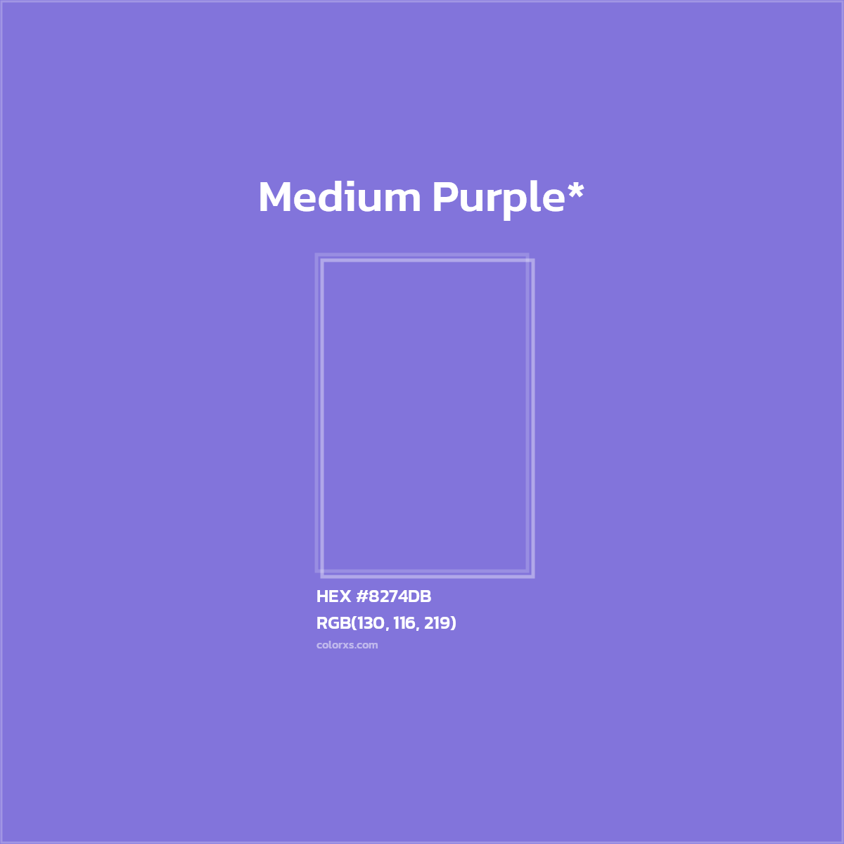 HEX #8274DB Color Name, Color Code, Palettes, Similar Paints, Images