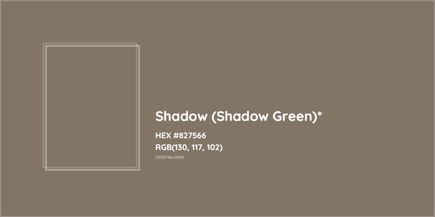 HEX #827566 Color Name, Color Code, Palettes, Similar Paints, Images