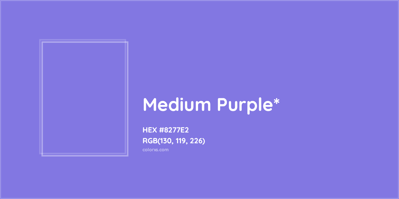 HEX #8277E2 Color Name, Color Code, Palettes, Similar Paints, Images