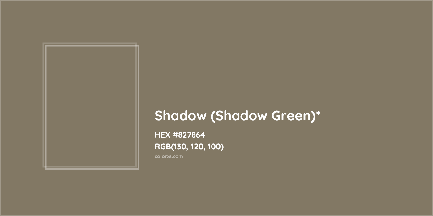 HEX #827864 Color Name, Color Code, Palettes, Similar Paints, Images