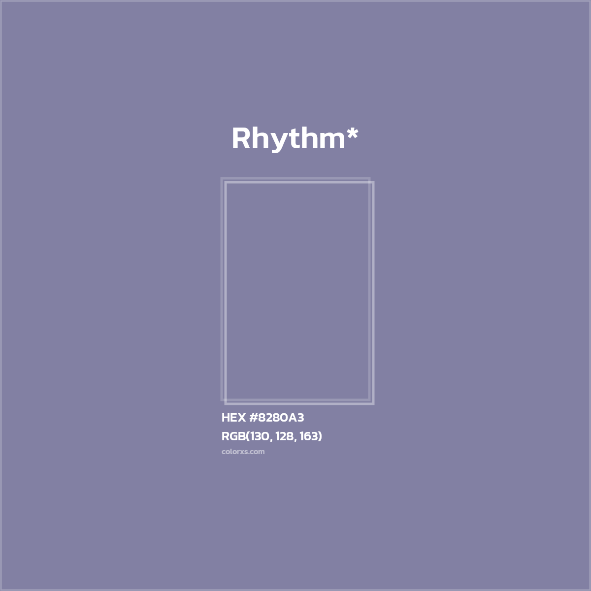 HEX #8280A3 Color Name, Color Code, Palettes, Similar Paints, Images