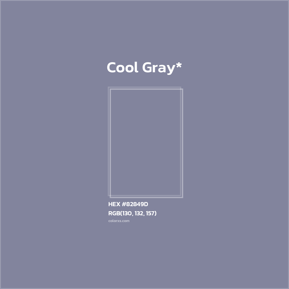 HEX #82849D Color Name, Color Code, Palettes, Similar Paints, Images