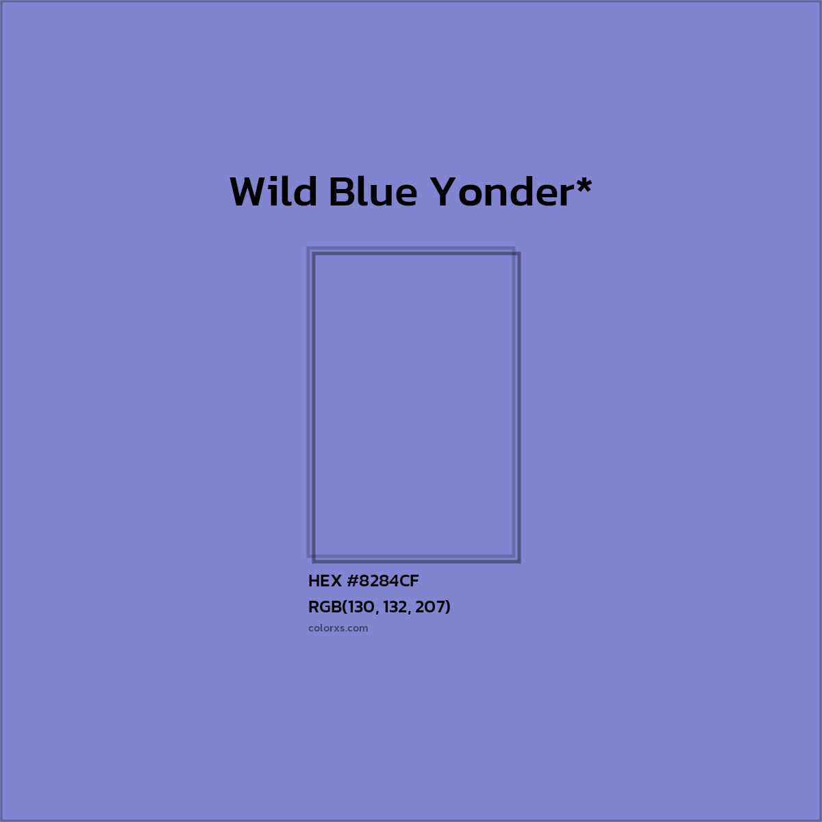 HEX #8284CF Color Name, Color Code, Palettes, Similar Paints, Images