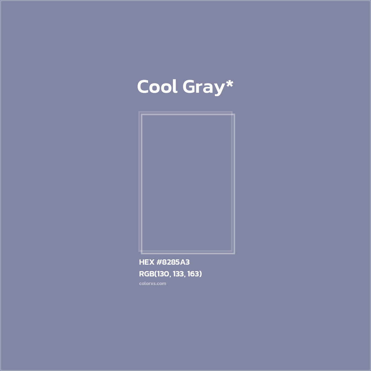 HEX #8285A3 Color Name, Color Code, Palettes, Similar Paints, Images