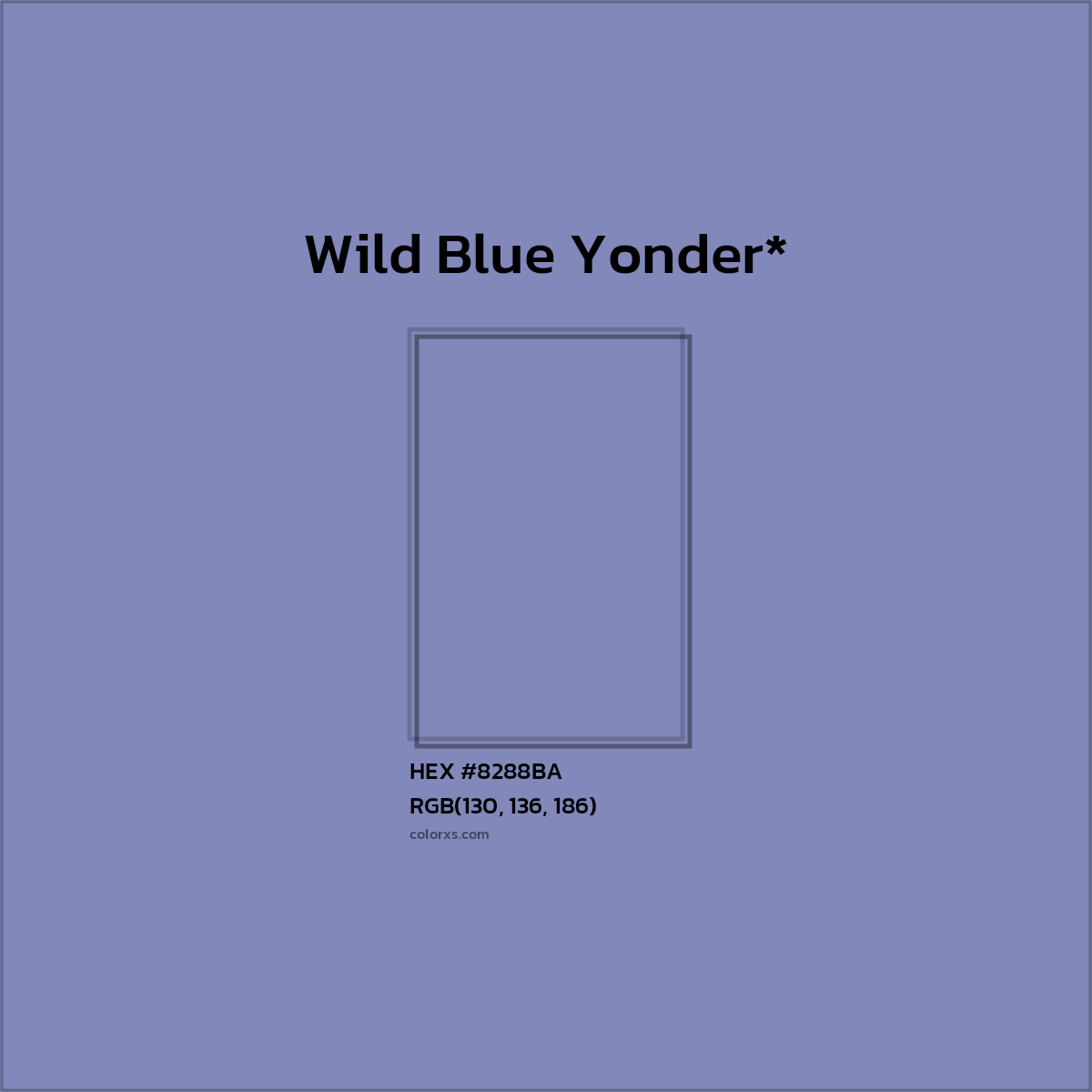 HEX #8288BA Color Name, Color Code, Palettes, Similar Paints, Images