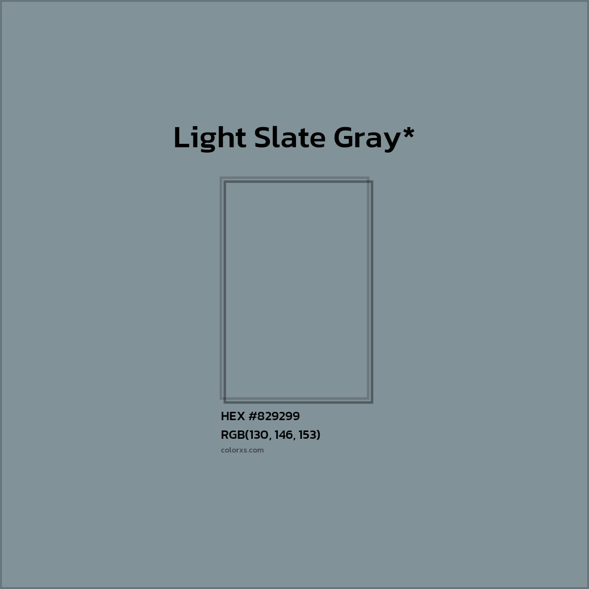 HEX #829299 Color Name, Color Code, Palettes, Similar Paints, Images