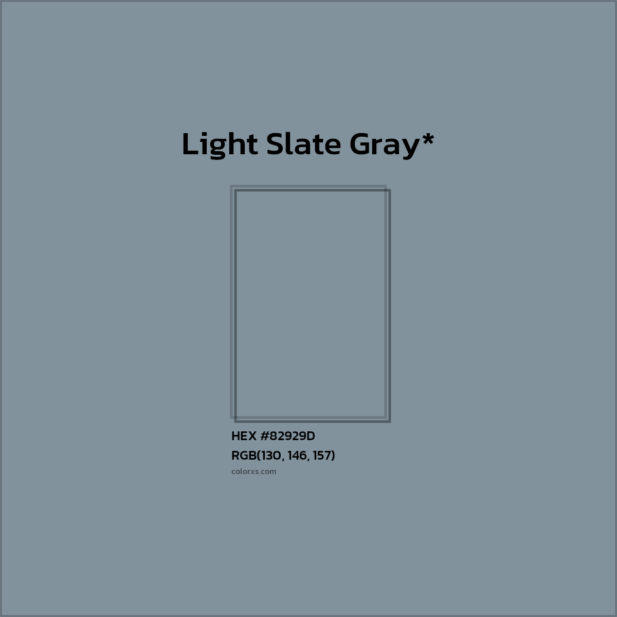 HEX #82929D Color Name, Color Code, Palettes, Similar Paints, Images