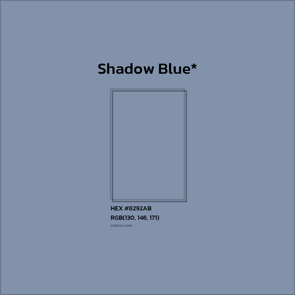 HEX #8292AB Color Name, Color Code, Palettes, Similar Paints, Images