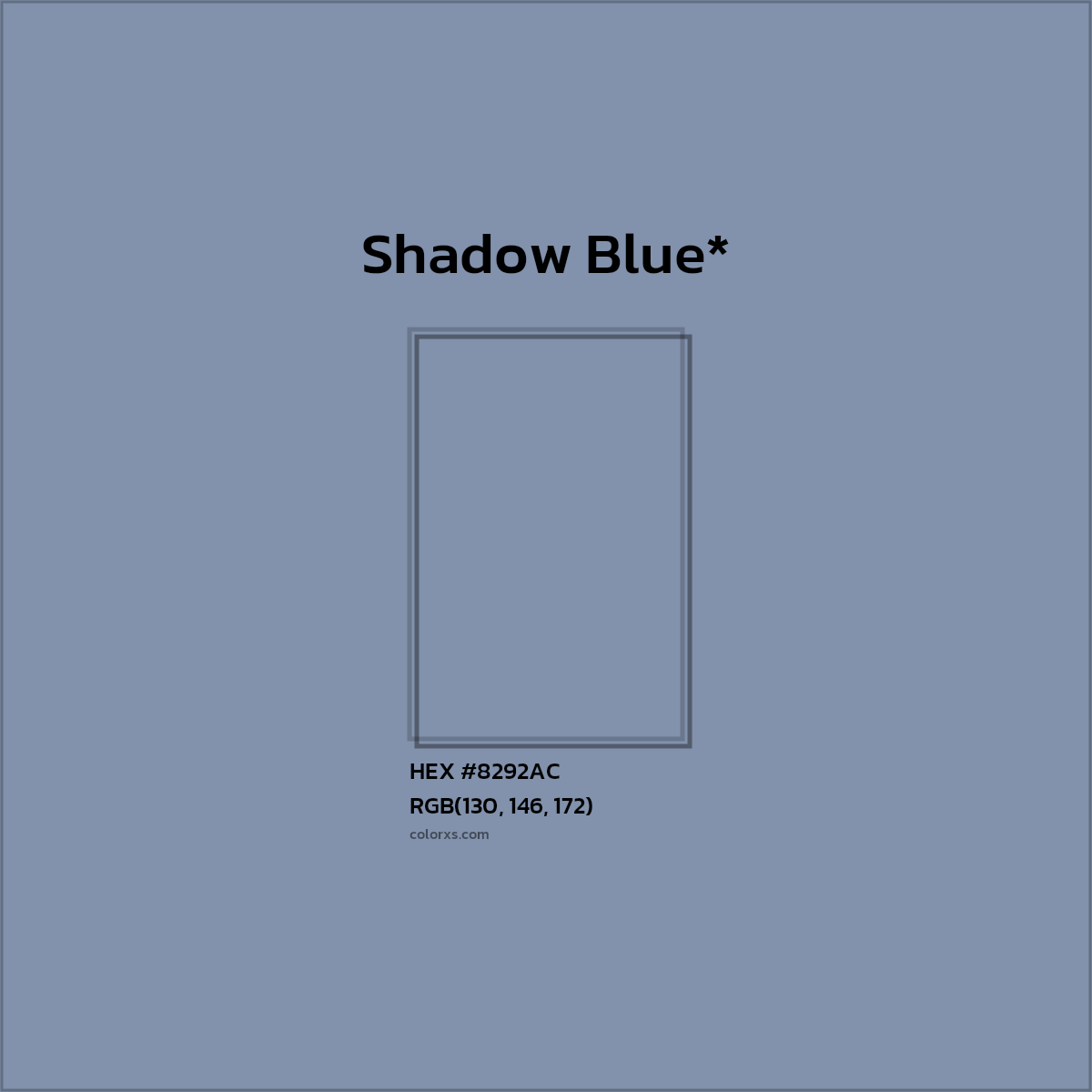 HEX #8292AC Color Name, Color Code, Palettes, Similar Paints, Images