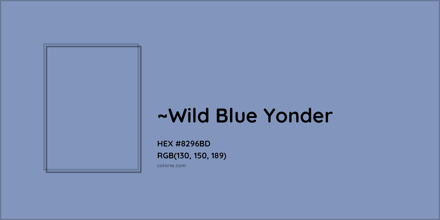 HEX #8296BD Color Name, Color Code, Palettes, Similar Paints, Images