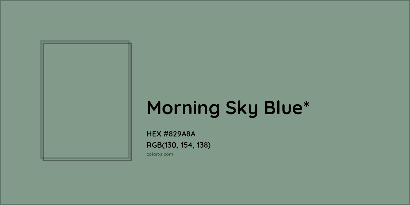 HEX #829A8A Color Name, Color Code, Palettes, Similar Paints, Images