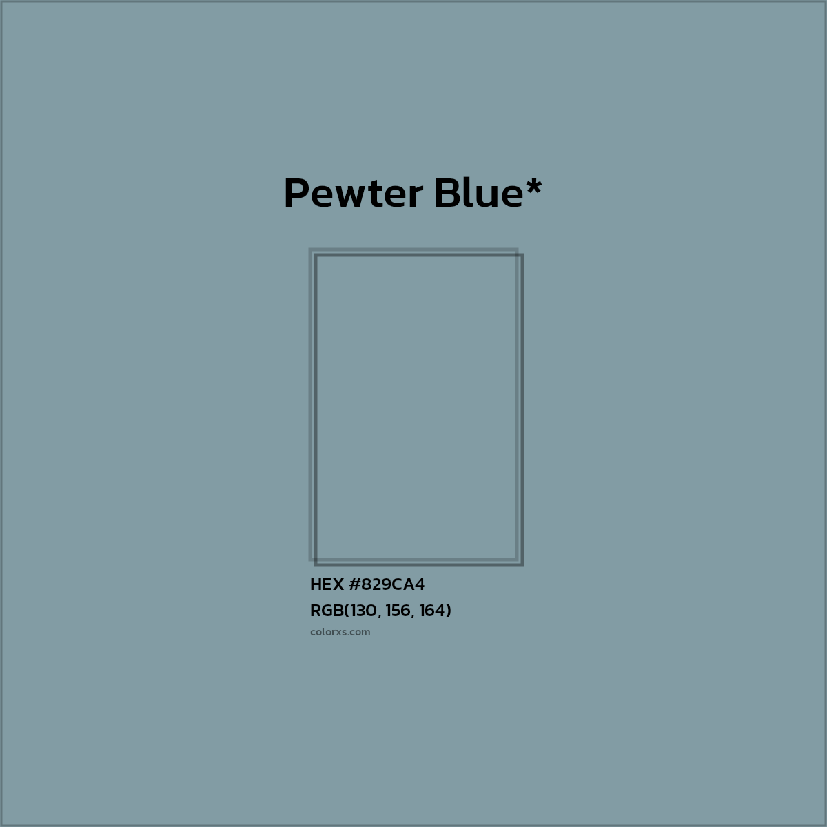 HEX #829CA4 Color Name, Color Code, Palettes, Similar Paints, Images