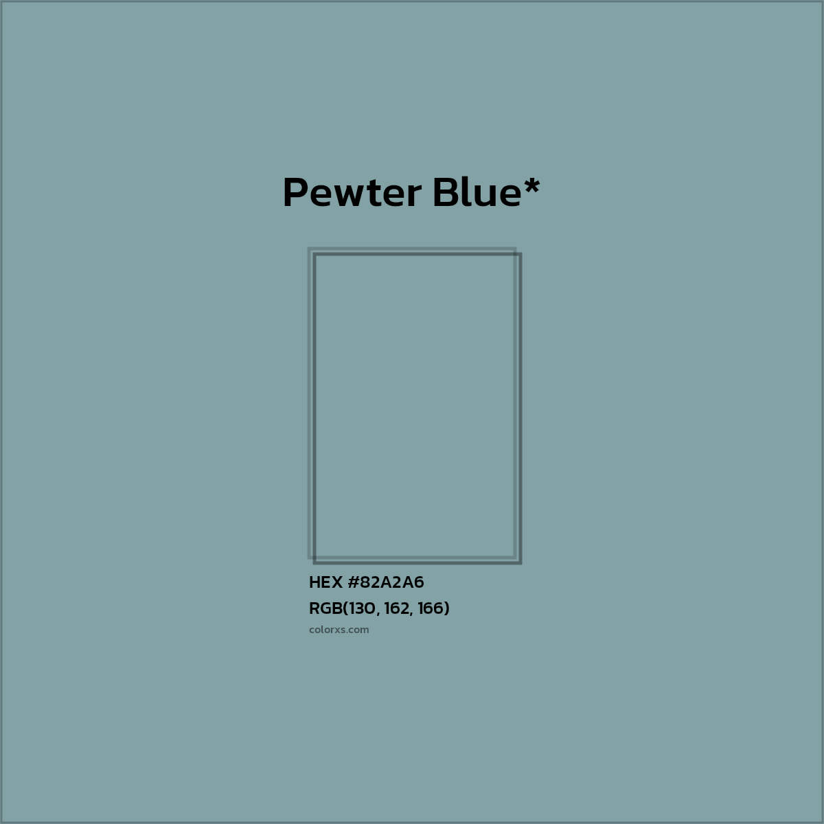 HEX #82A2A6 Color Name, Color Code, Palettes, Similar Paints, Images