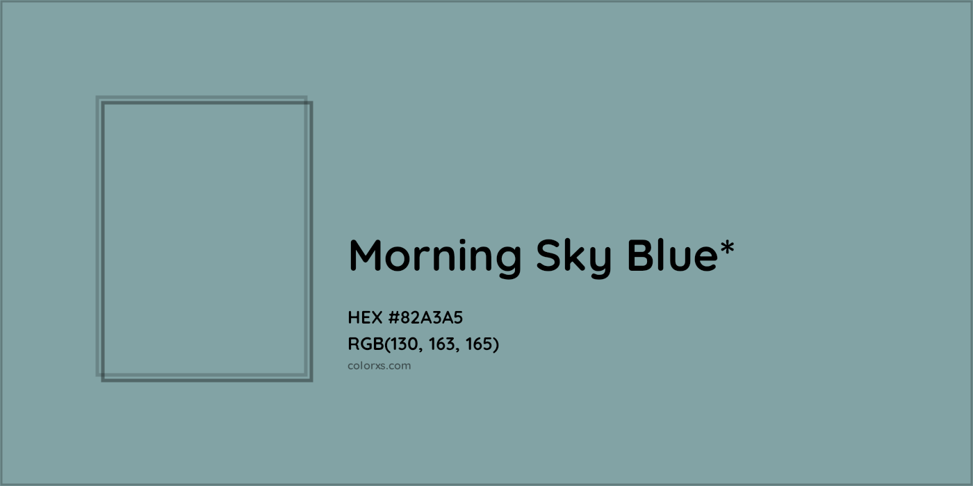 HEX #82A3A5 Color Name, Color Code, Palettes, Similar Paints, Images