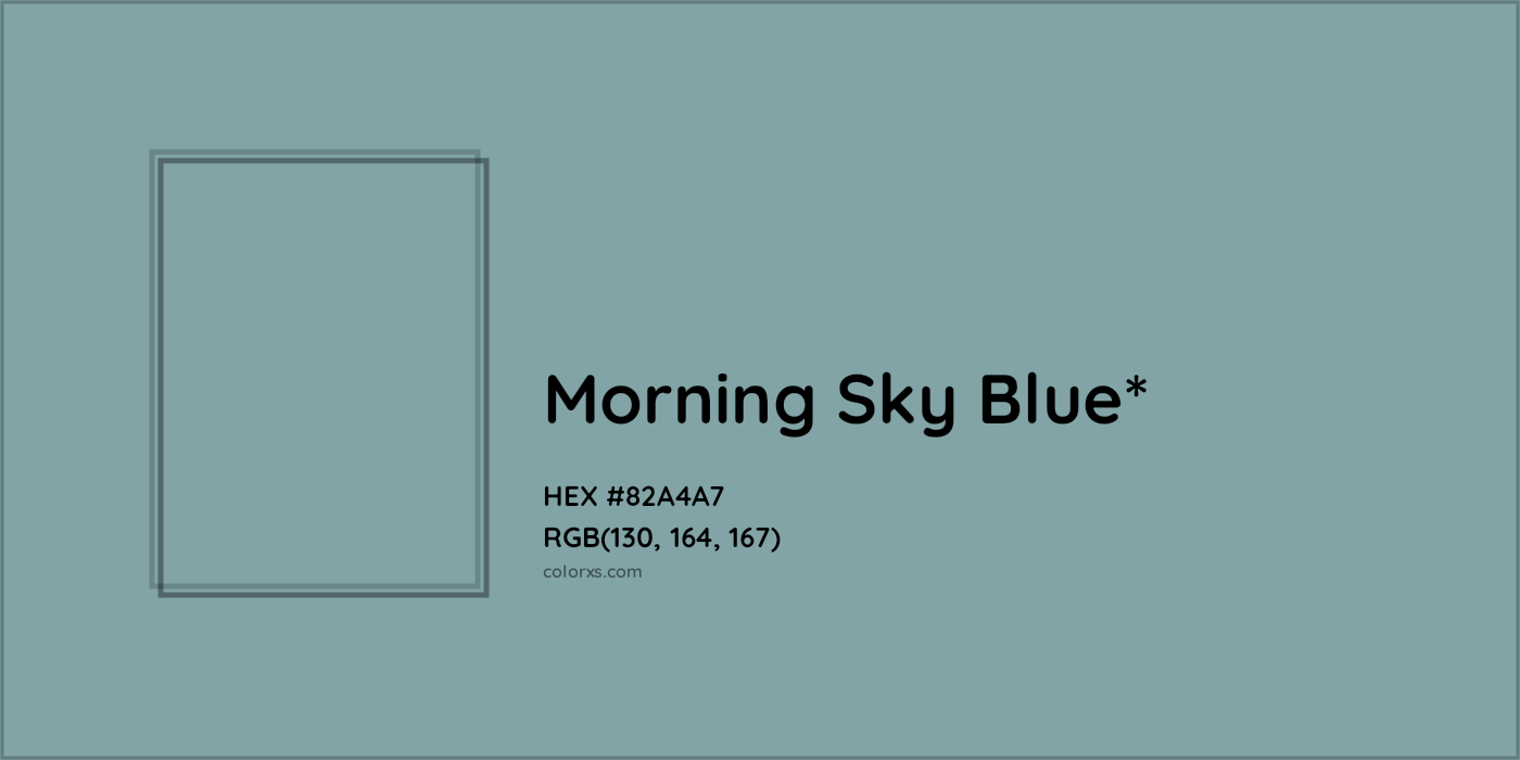 HEX #82A4A7 Color Name, Color Code, Palettes, Similar Paints, Images