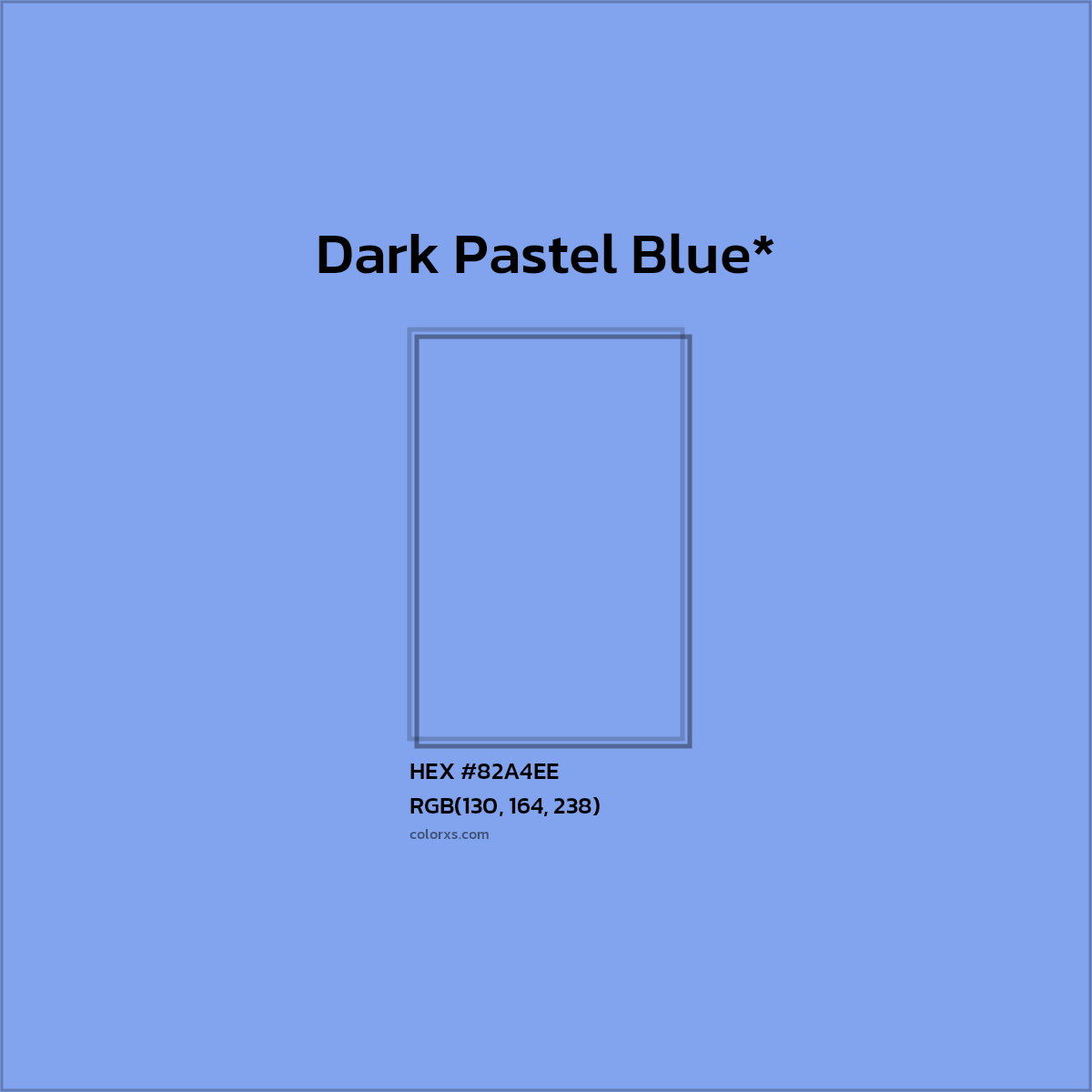 HEX #82A4EE Color Name, Color Code, Palettes, Similar Paints, Images