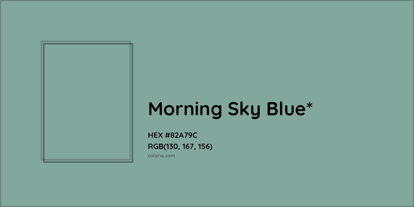 HEX #82A79C Color Name, Color Code, Palettes, Similar Paints, Images