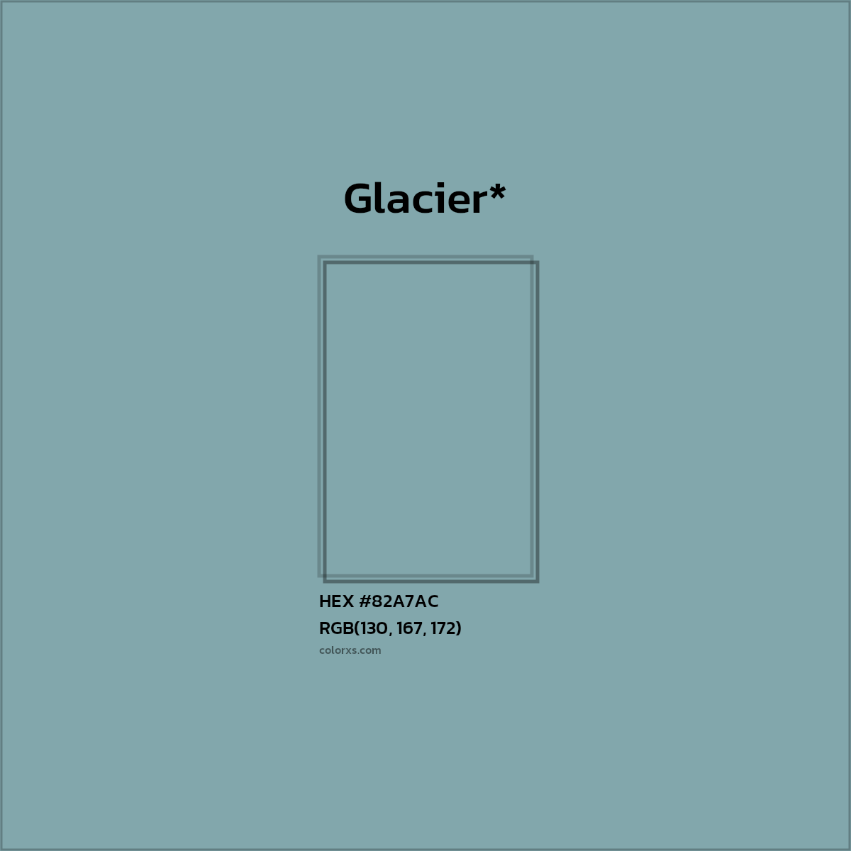 HEX #82A7AC Color Name, Color Code, Palettes, Similar Paints, Images