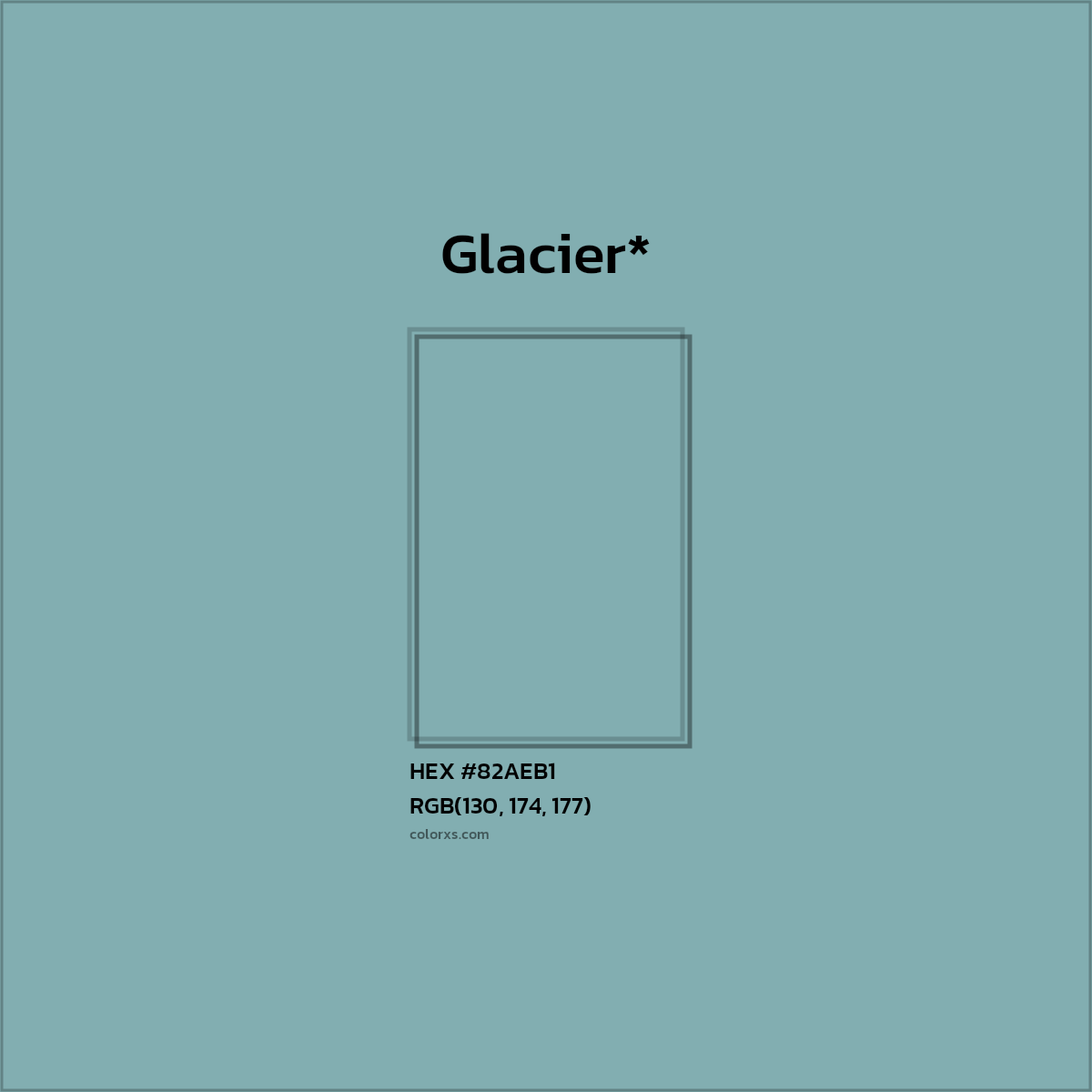 HEX #82AEB1 Color Name, Color Code, Palettes, Similar Paints, Images