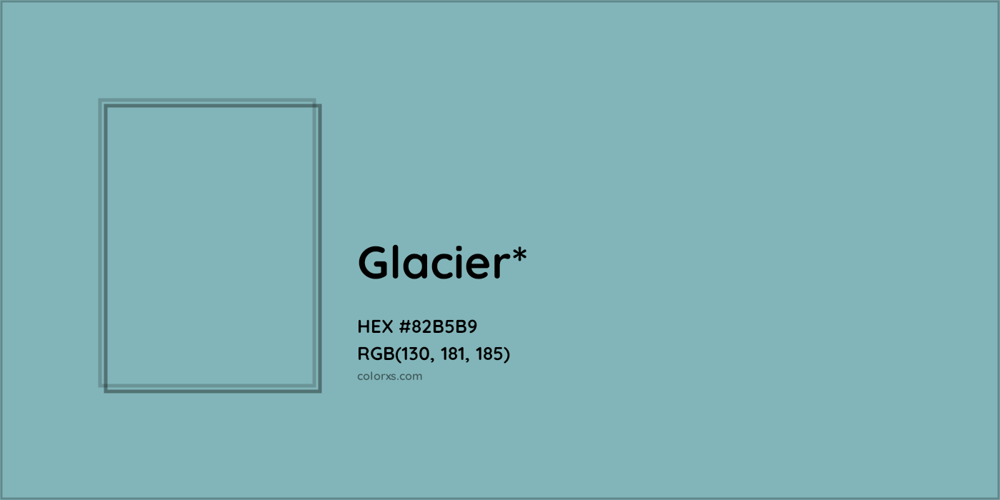 HEX #82B5B9 Color Name, Color Code, Palettes, Similar Paints, Images