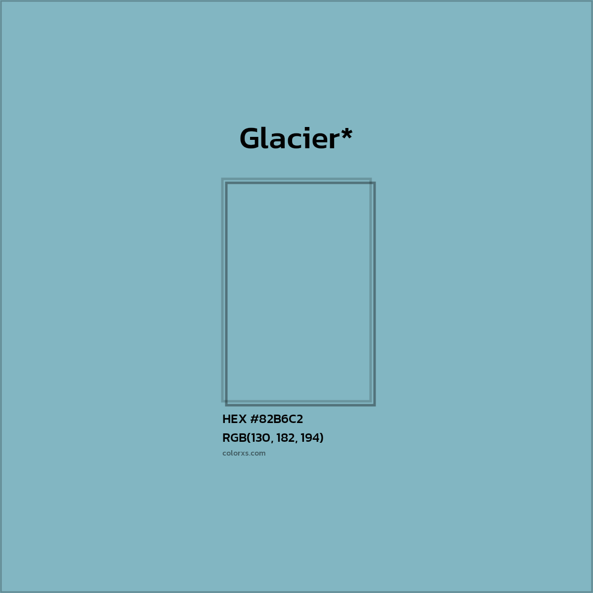 HEX #82B6C2 Color Name, Color Code, Palettes, Similar Paints, Images