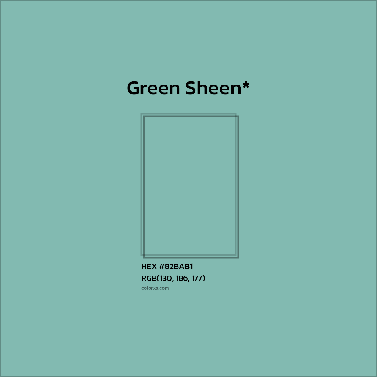 HEX #82BAB1 Color Name, Color Code, Palettes, Similar Paints, Images