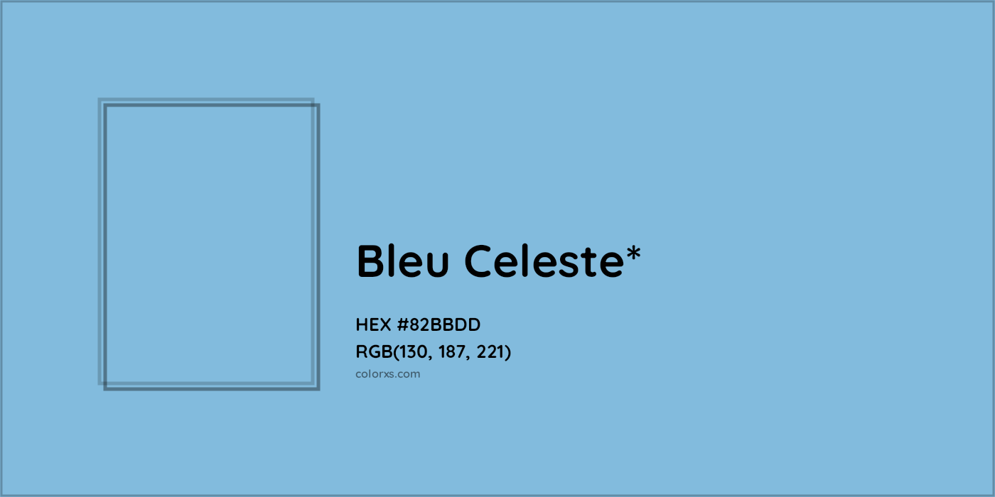 HEX #82BBDD Color Name, Color Code, Palettes, Similar Paints, Images