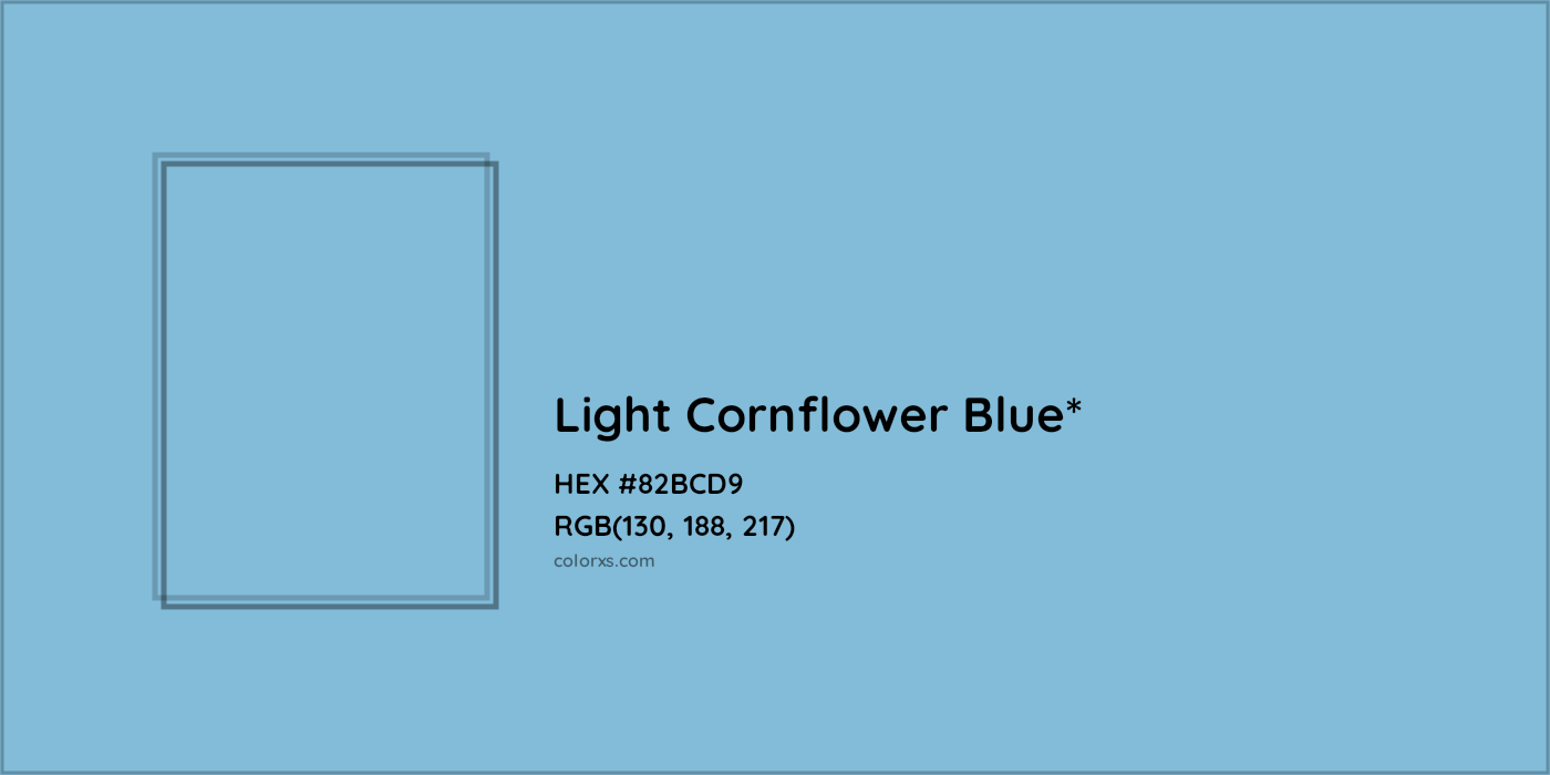 HEX #82BCD9 Color Name, Color Code, Palettes, Similar Paints, Images