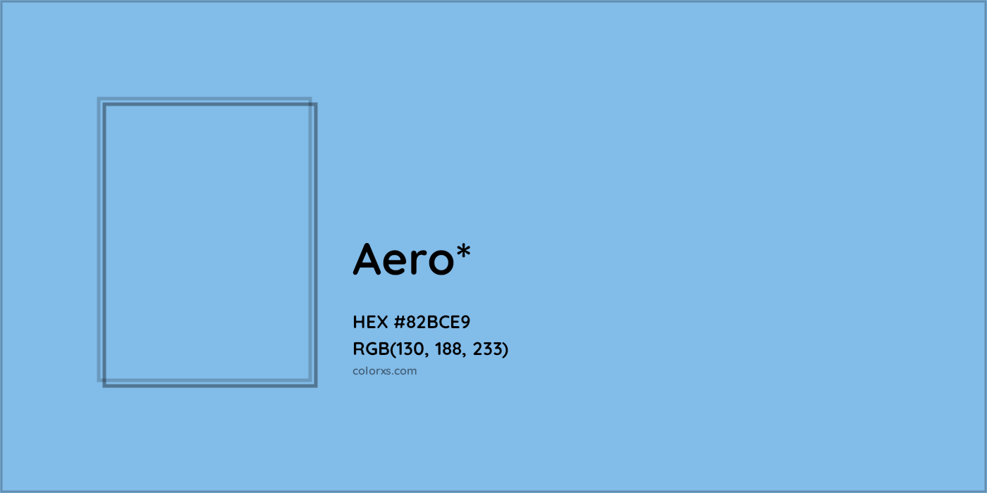 HEX #82BCE9 Color Name, Color Code, Palettes, Similar Paints, Images