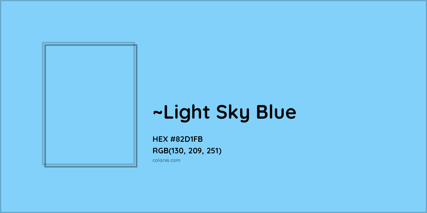 HEX #82D1FB Color Name, Color Code, Palettes, Similar Paints, Images