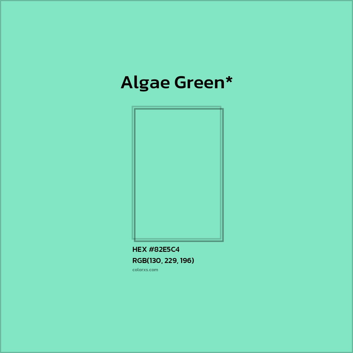 HEX #82E5C4 Color Name, Color Code, Palettes, Similar Paints, Images