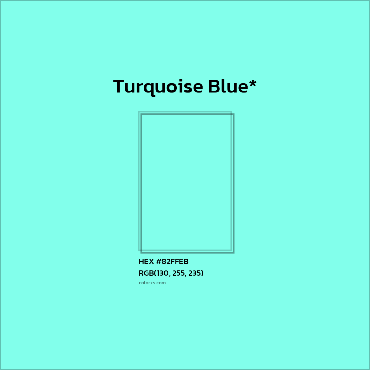 HEX #82FFEB Color Name, Color Code, Palettes, Similar Paints, Images