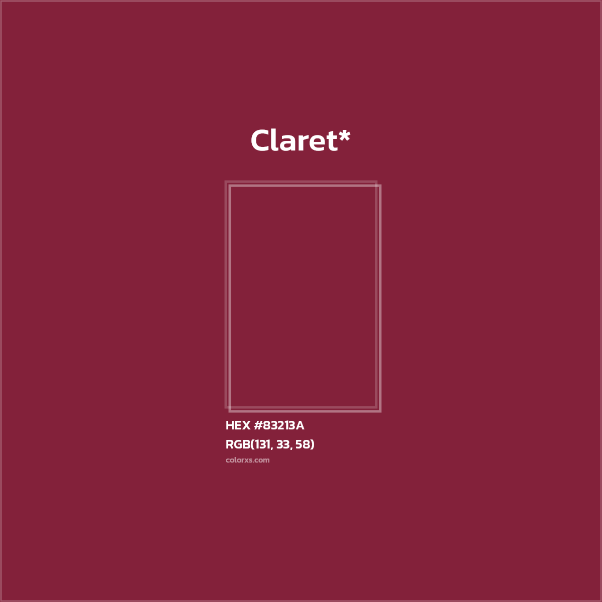 HEX #83213A Color Name, Color Code, Palettes, Similar Paints, Images