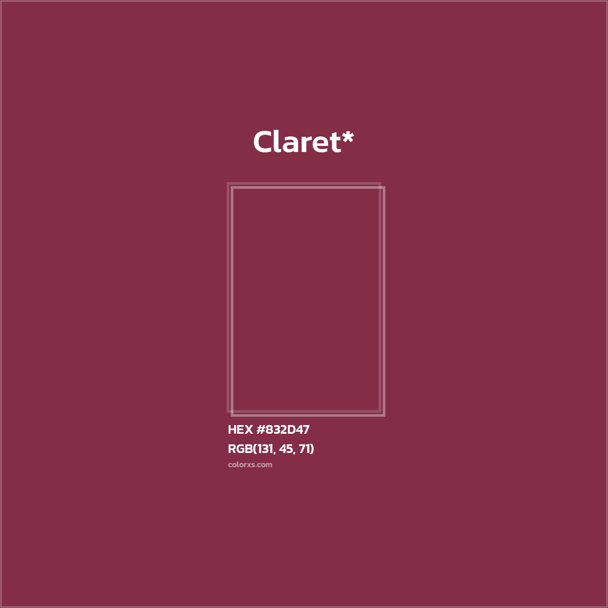 HEX #832D47 Color Name, Color Code, Palettes, Similar Paints, Images