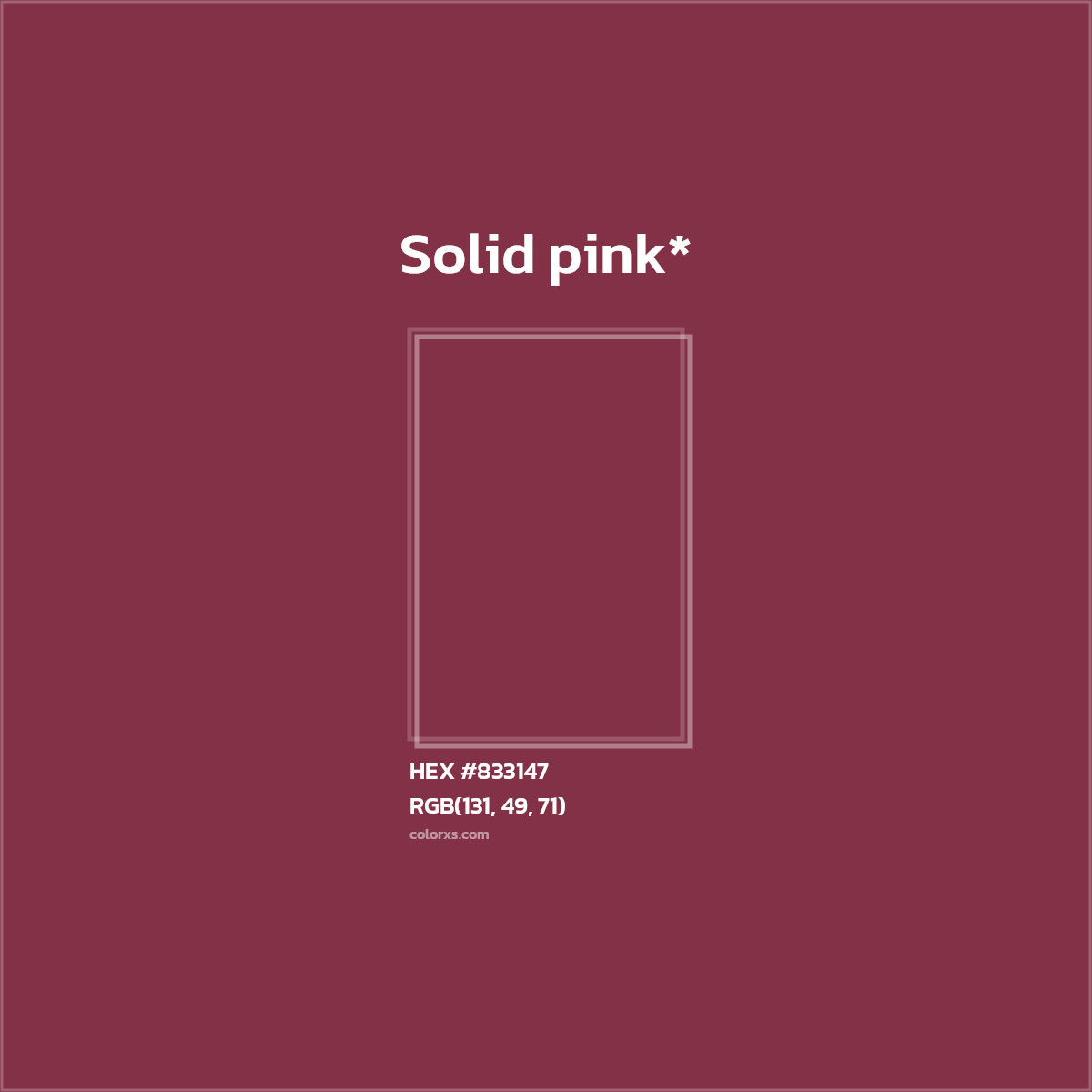 HEX #833147 Color Name, Color Code, Palettes, Similar Paints, Images