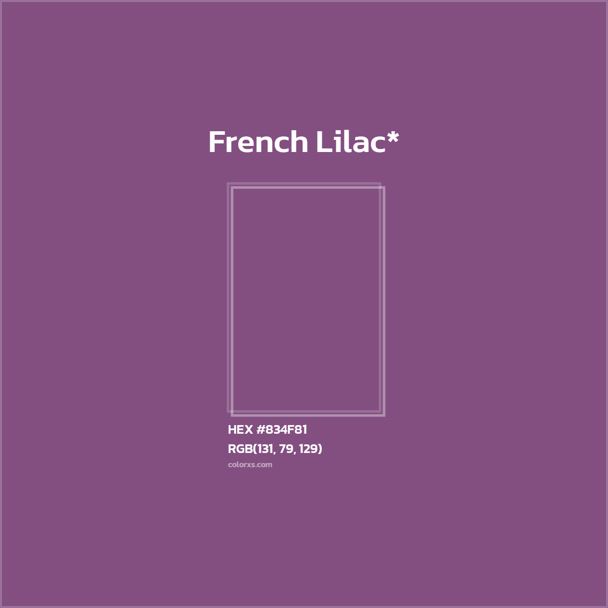 HEX #834F81 Color Name, Color Code, Palettes, Similar Paints, Images