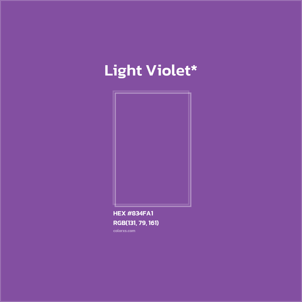 HEX #834FA1 Color Name, Color Code, Palettes, Similar Paints, Images
