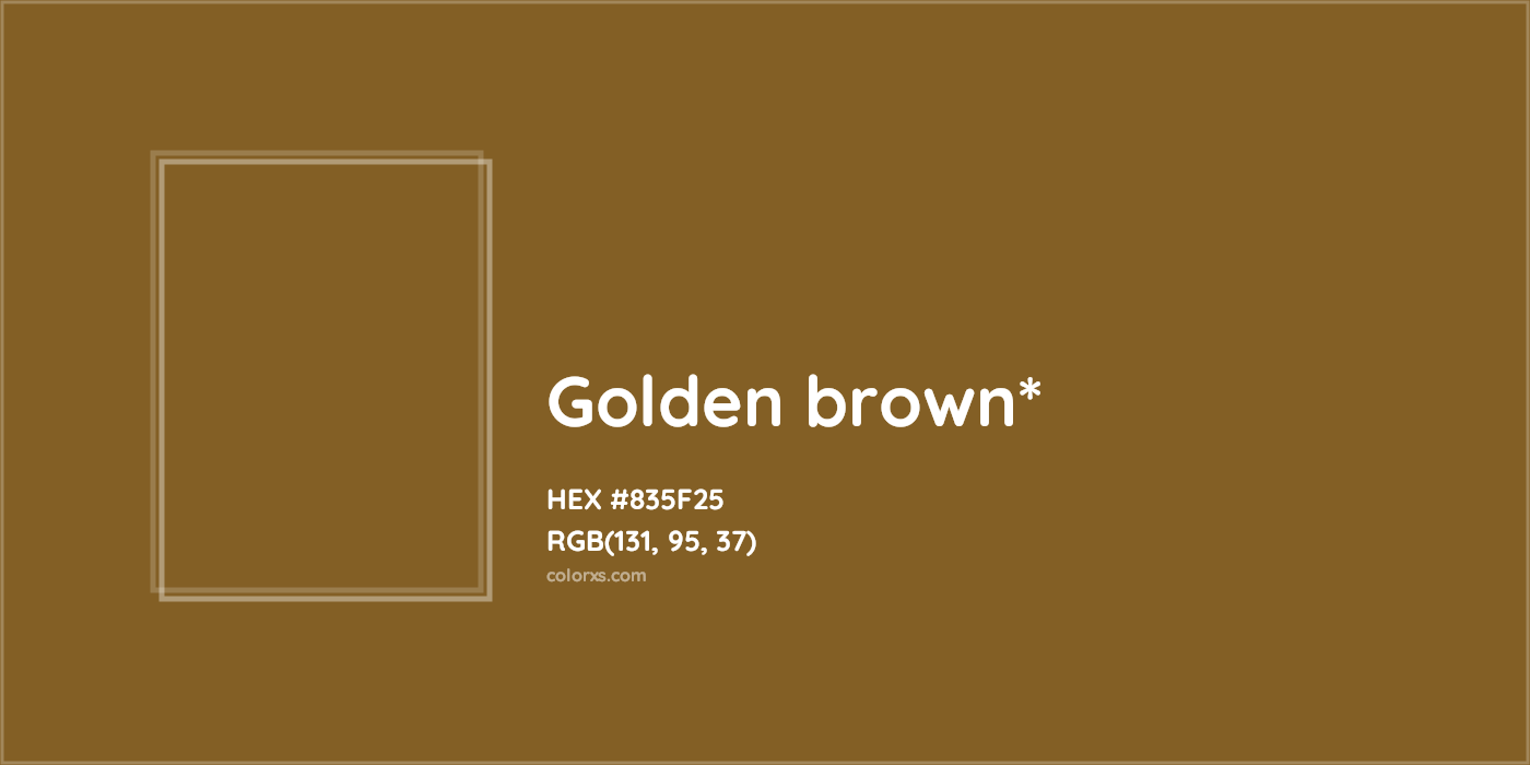 HEX #835F25 Color Name, Color Code, Palettes, Similar Paints, Images