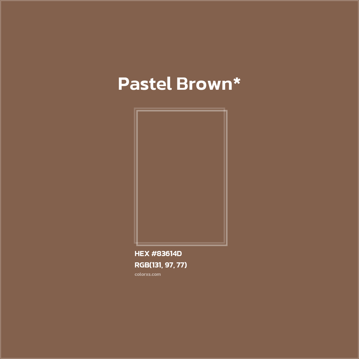 HEX #83614D Color Name, Color Code, Palettes, Similar Paints, Images