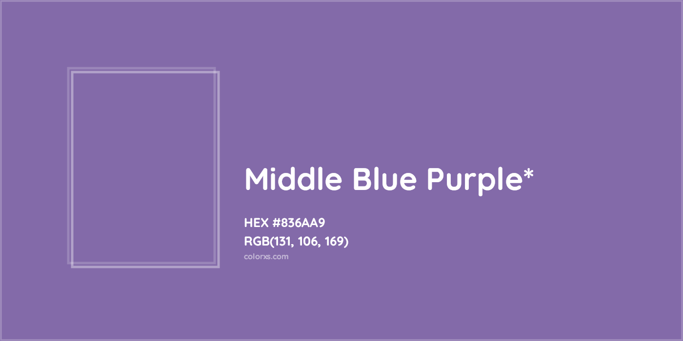 HEX #836AA9 Color Name, Color Code, Palettes, Similar Paints, Images